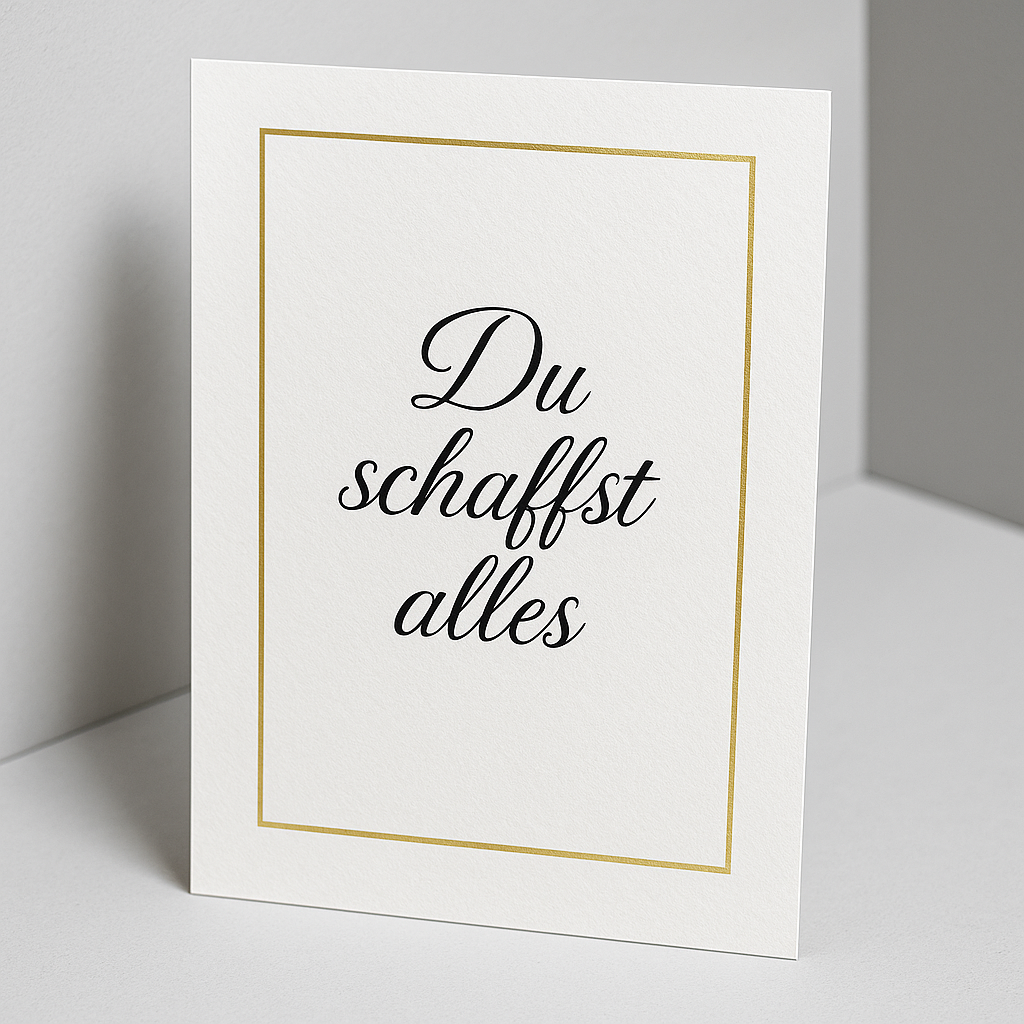 Papier Kompliment Schaffst alles