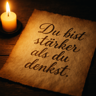 Goldene Worte – Premium Papier-Kompliment